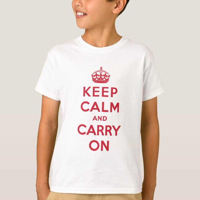 T-shirts Fique Calmo E Continue. (Frente)