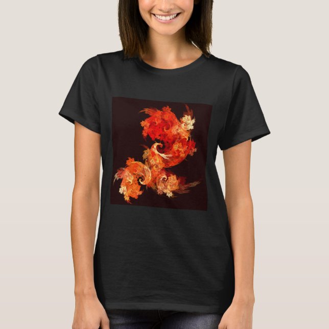 T-shirts Firebird Abstrato Art (Frente)