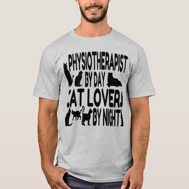 T-shirts Fisioterapeuta do Gato Lover (Frente)