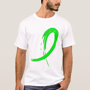 T-shirts Fita A4 do verde limão de linfoma Non-Hodgkin