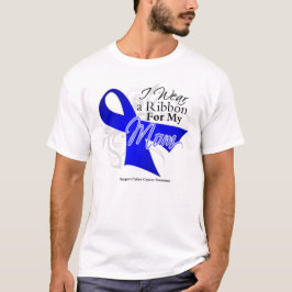 T-shirts Fita azul da mamã - cancro do cólon