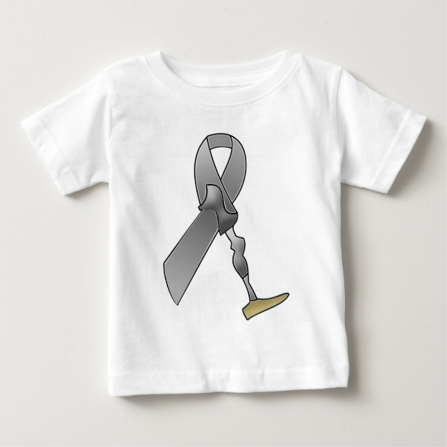 T-shirts Fita da consciência do amputado (Frente)