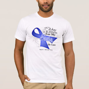 T-shirts Fita da pervinca da cunhada - cancer de estômago