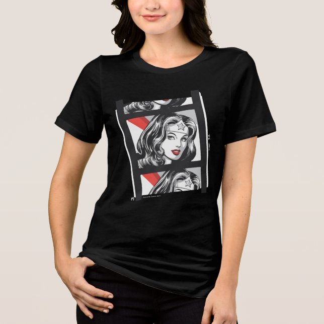 T-shirts Fita de Filme de Mulher Maravilha (Frente)