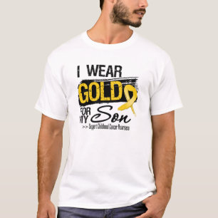 T-shirts Fita do cancer da infância para meu filho