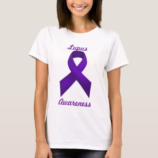T-shirts Fita do roxo da consciência do lúpus