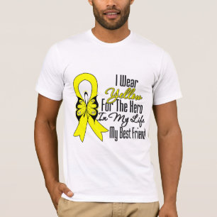 T-shirts Fita do Sarcoma meu herói meu melhor amigo