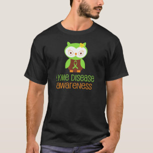 T-shirts Fita do verde da consciência da doença de Lyme