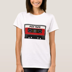 T-shirts Fita Mista Vermelha - Presente Inspirado nos Anos 