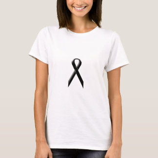 T-shirts Fita preta da consciência