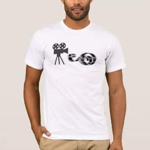 T-shirts Fitas cinematográficas e câmaras fotográficas