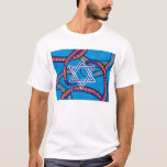 T-shirts Fitas de Hanukkah<br><div class="desc">O ritual,  de acordo com a lei e o costume judaicos,  é iluminar uma única luz cada noite por oito noites. As velas setup em uma janela proeminente ou aproximam a porta que conduz à rua.</div>