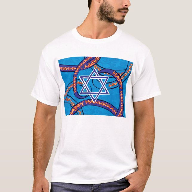 T-shirts Fitas de Hanukkah (Frente)