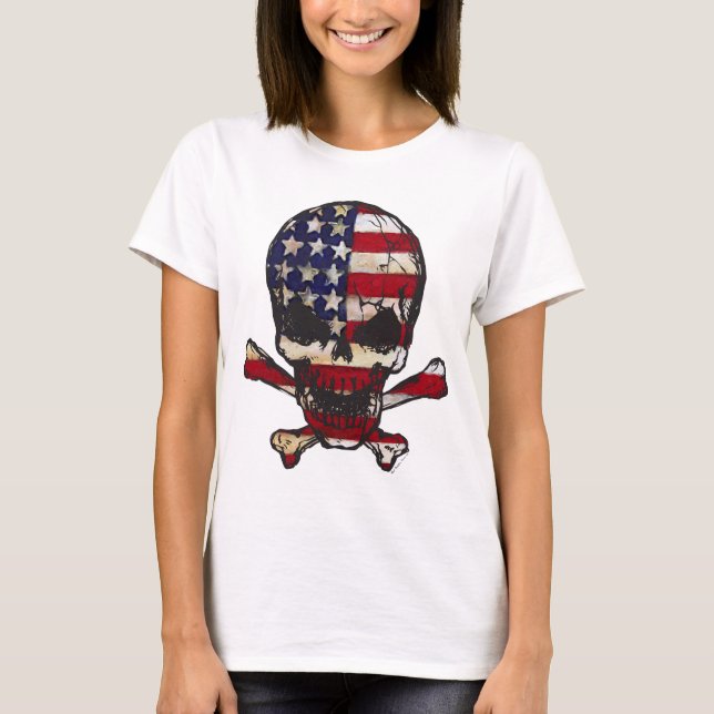 T-shirts Flag-painted-Skull.png (Frente)