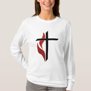 T-shirts Flaming Cross