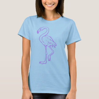 T-shirts flamingo cor-de-rosa
