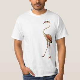 T-shirts Flamingo cor-de-rosa grande RETRO do PARQUE do