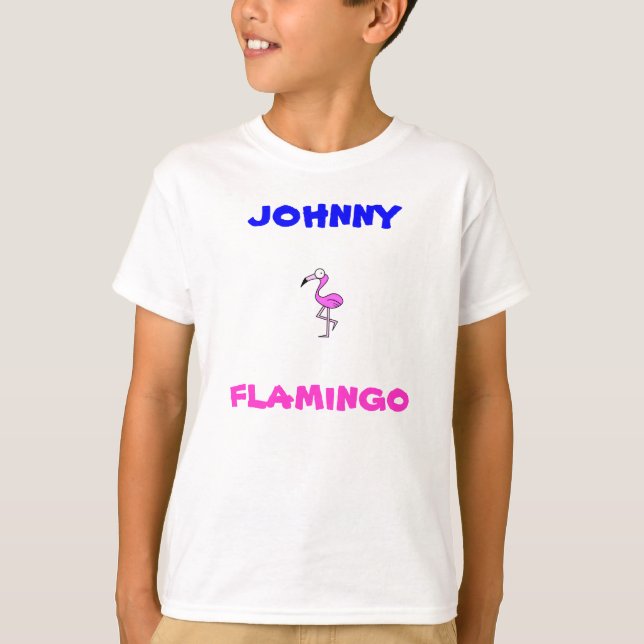 T-shirts flamingo de johnny (Frente)