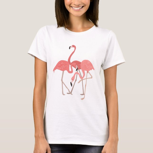 T-shirts Flamingo Trio (Frente)