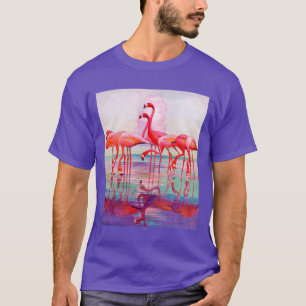 T-shirts Flamingos cor-de-rosa por Francis Lee Jacques