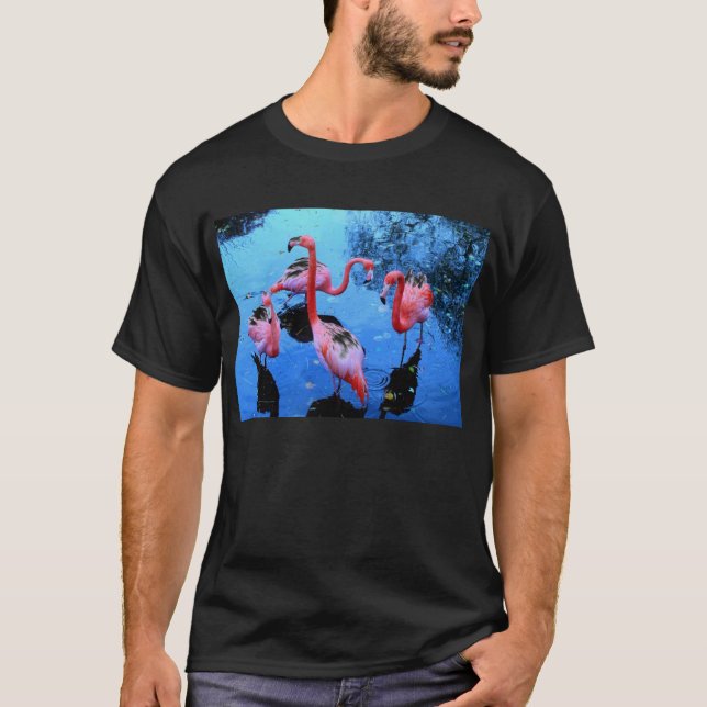 T-shirts Flamingos Dancing (Frente)
