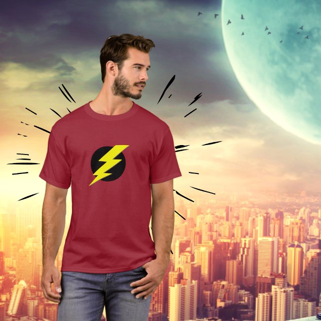 T-shirts Flash da Teia de Energia de Relâmpago (Display to the world the power you have inside.)