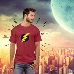 T-shirts Flash do T do poder do relâmpago