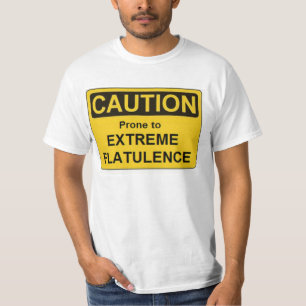 T-shirts Flatulência do extremo do LAFS-Cuidado