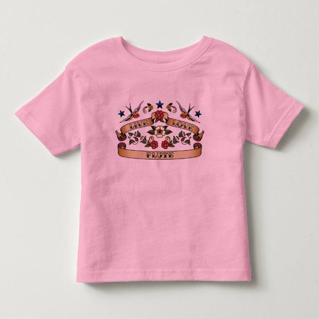 T-shirts Flauta viva do amor (Frente)