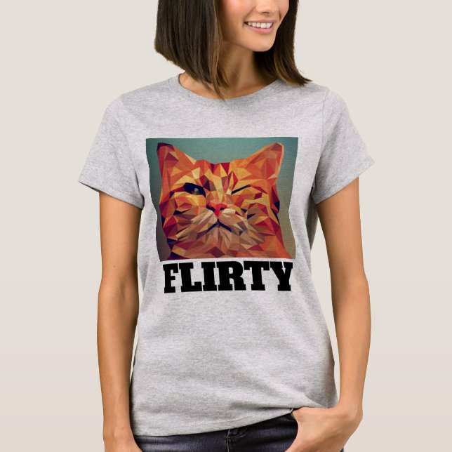 T-shirts FLIRTY CAT (Frente)