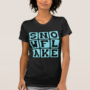 T-shirts Floco de neve, Floco de neve único