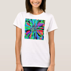T-shirts Flor Azul