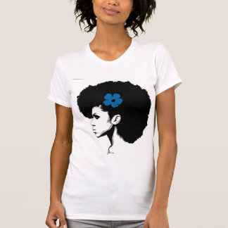 T-shirts Flor Azul