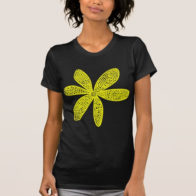T-shirts Flor bonito - Amarelo (Frente)