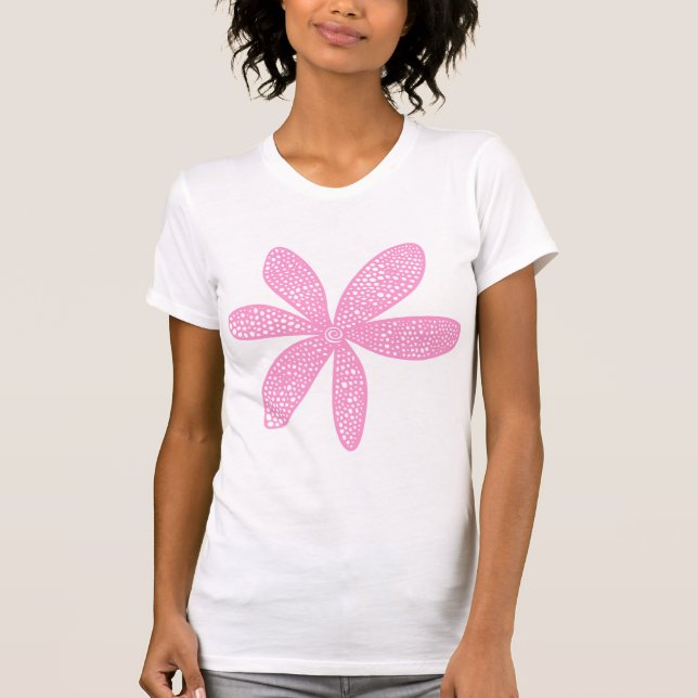 T-shirts Flor bonito - Rosa (Frente)