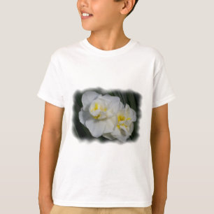 T-shirts Flor branca