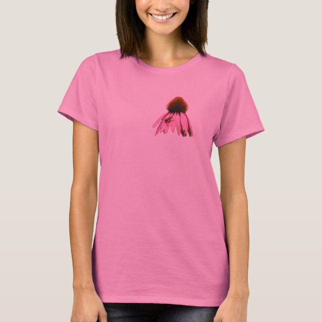T-shirts Flor com Hoverfly (Frente)