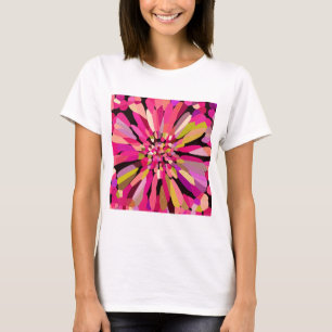 T-shirts Flor de Confetti Rosa