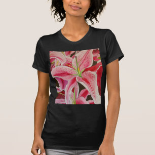 T-shirts Flor de lágrimas cor-de-água rosa-Stargazazer
