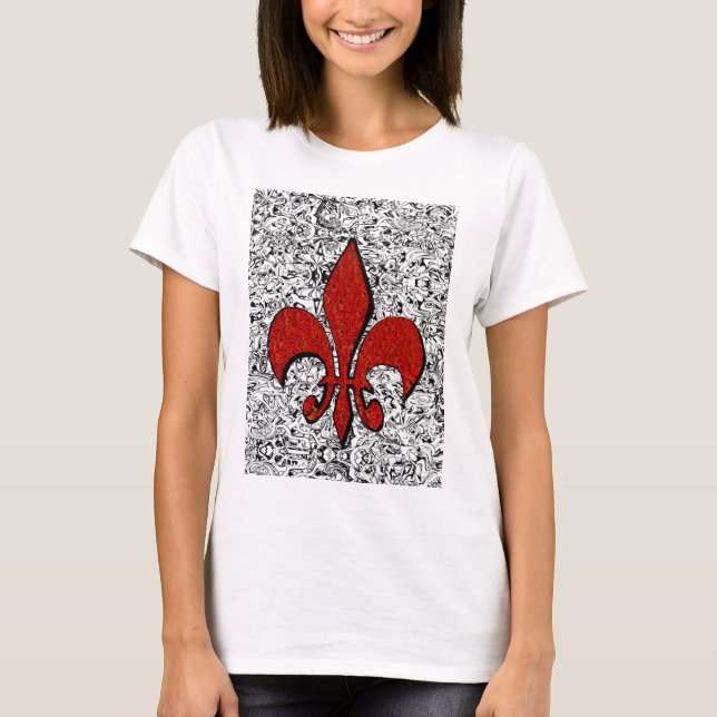 T-shirts flor de lis (Frente)