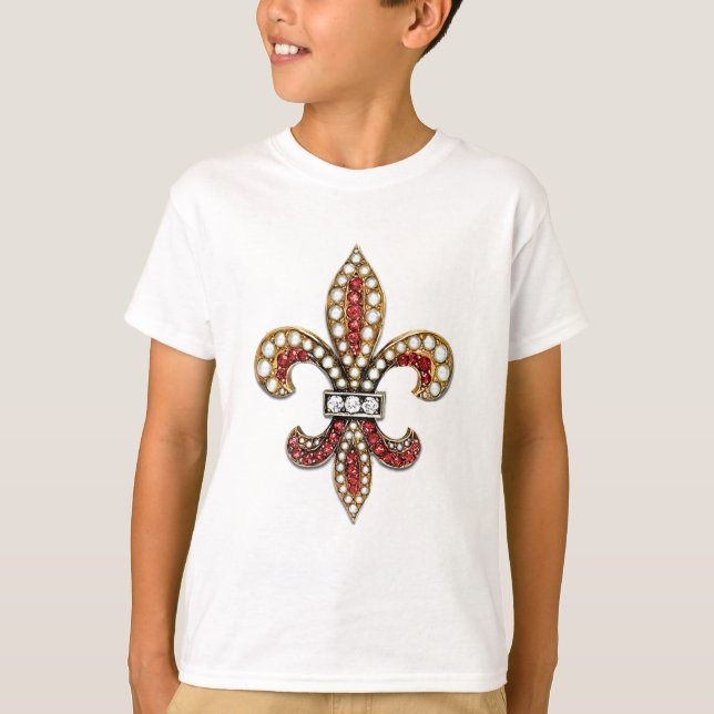 T-shirts Flor De Lis Fleur De Lis Jewel (Frente)