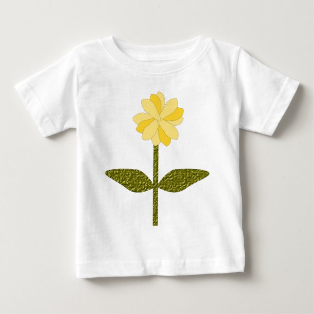 T-shirts Flor de margarida amarela (Frente)