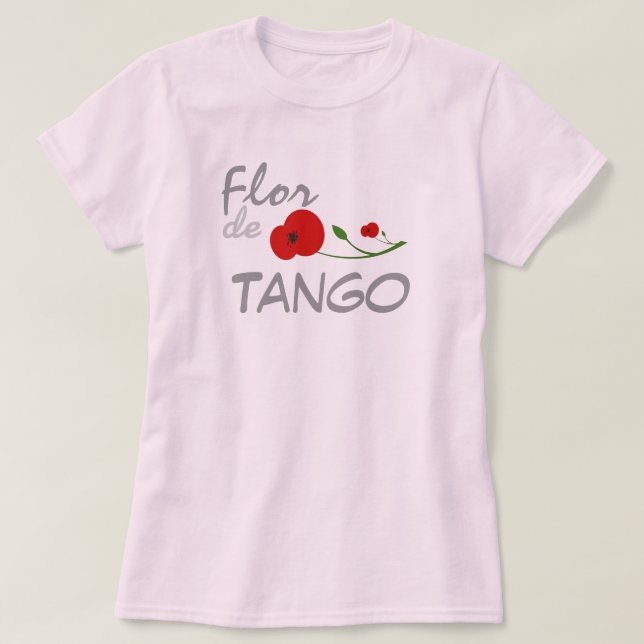 T-shirts Flor de Tango (Frente do Design)