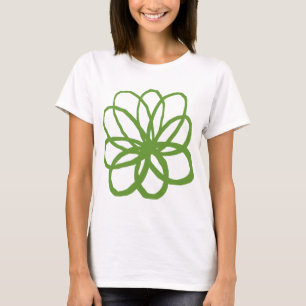 T-shirts Flor espontânea - verde do abacate