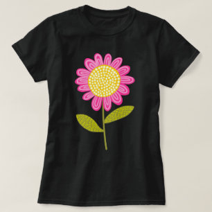 T-shirts Flor Estilizado