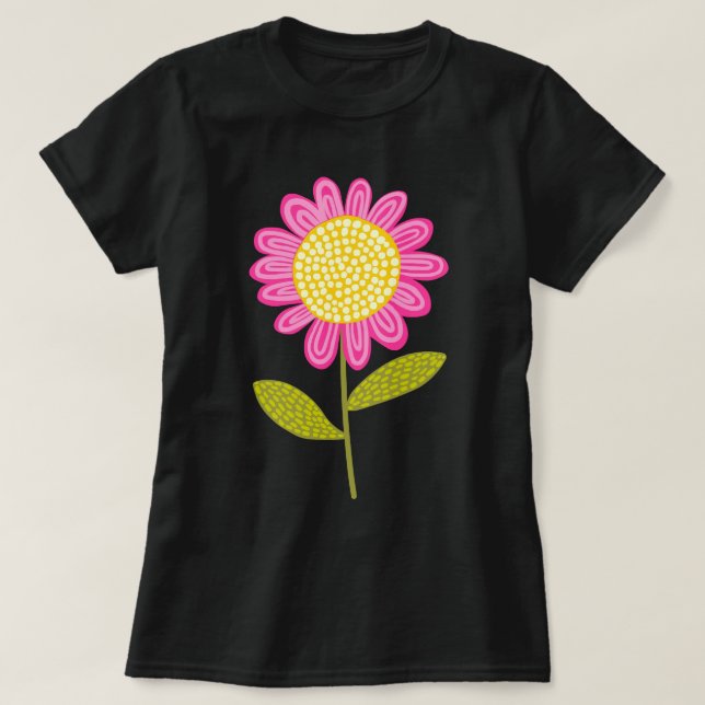 T-shirts Flor Estilizado (Frente do Design)