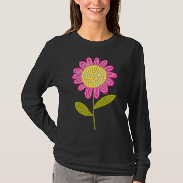 T-shirts Flor Estilizado (Frente)