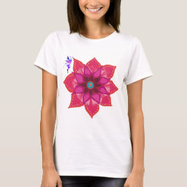 T-shirts Flor Mandala Fairy Maternity T Shirt, Branco