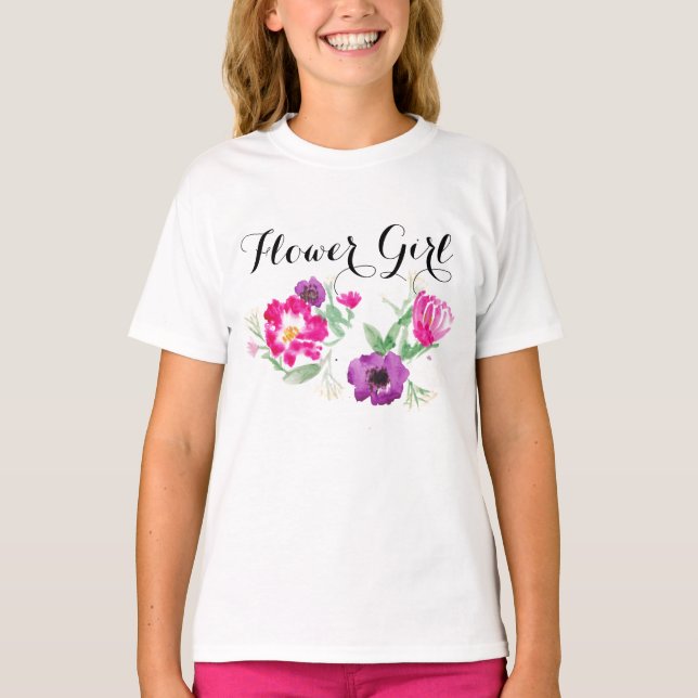 T-shirts Flor Menina Flutuante Flor T (Frente)