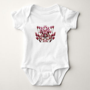 T-shirts Flor-Primavera de-Magnolias Rosa